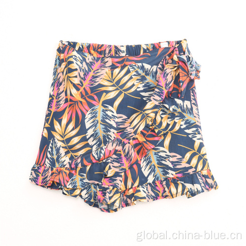 Girls Woven Skort Girls high quality printed skort Manufactory